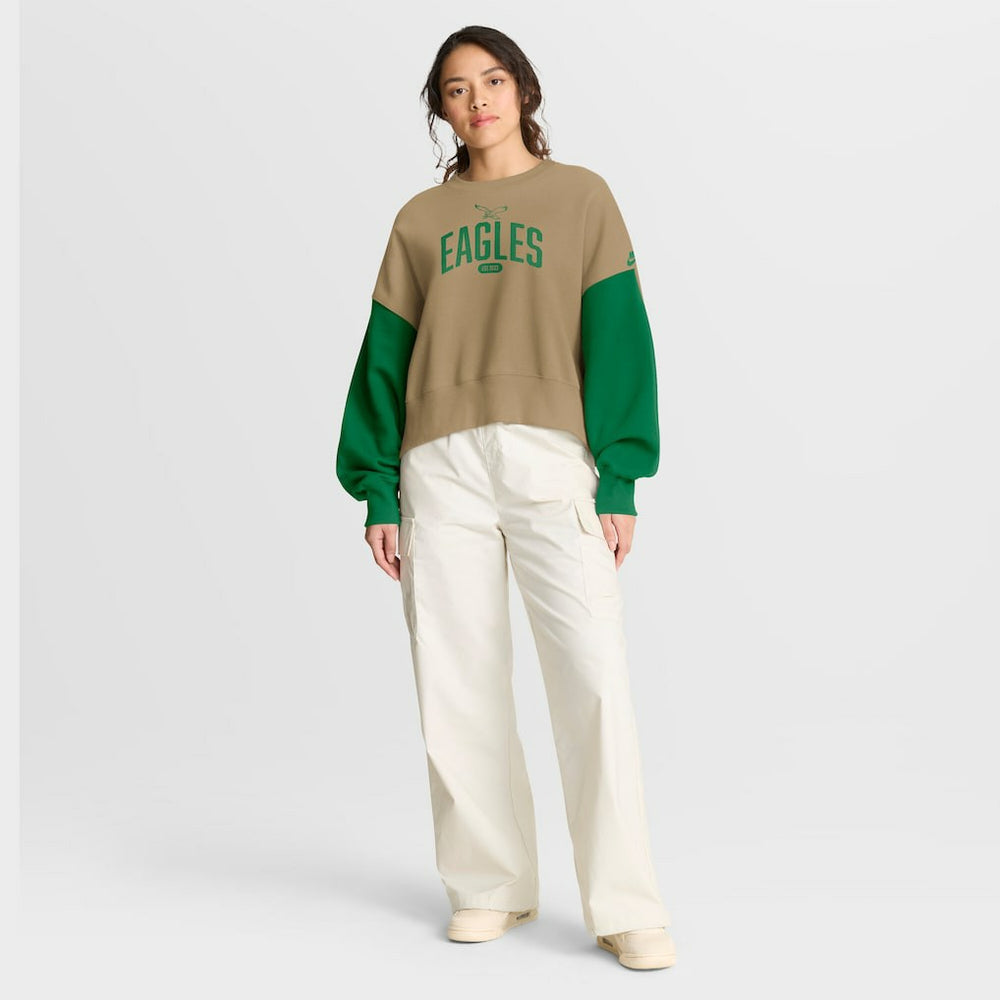 Women's Oversized Rewind Pullover Sweatshirt - Philadelphia Eagles