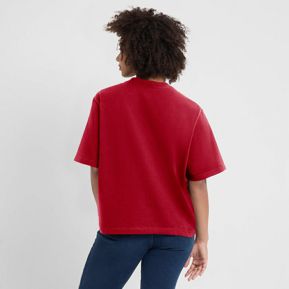 Women's Essential Script Relaxed Boxy T-Shirt - San Francisco 49ers