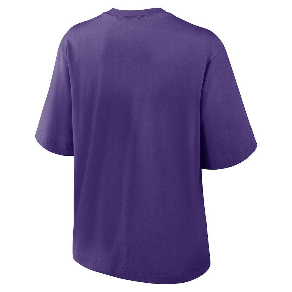 Women's Essential Script Relaxed Boxy T-Shirt - Minnesota Vikings