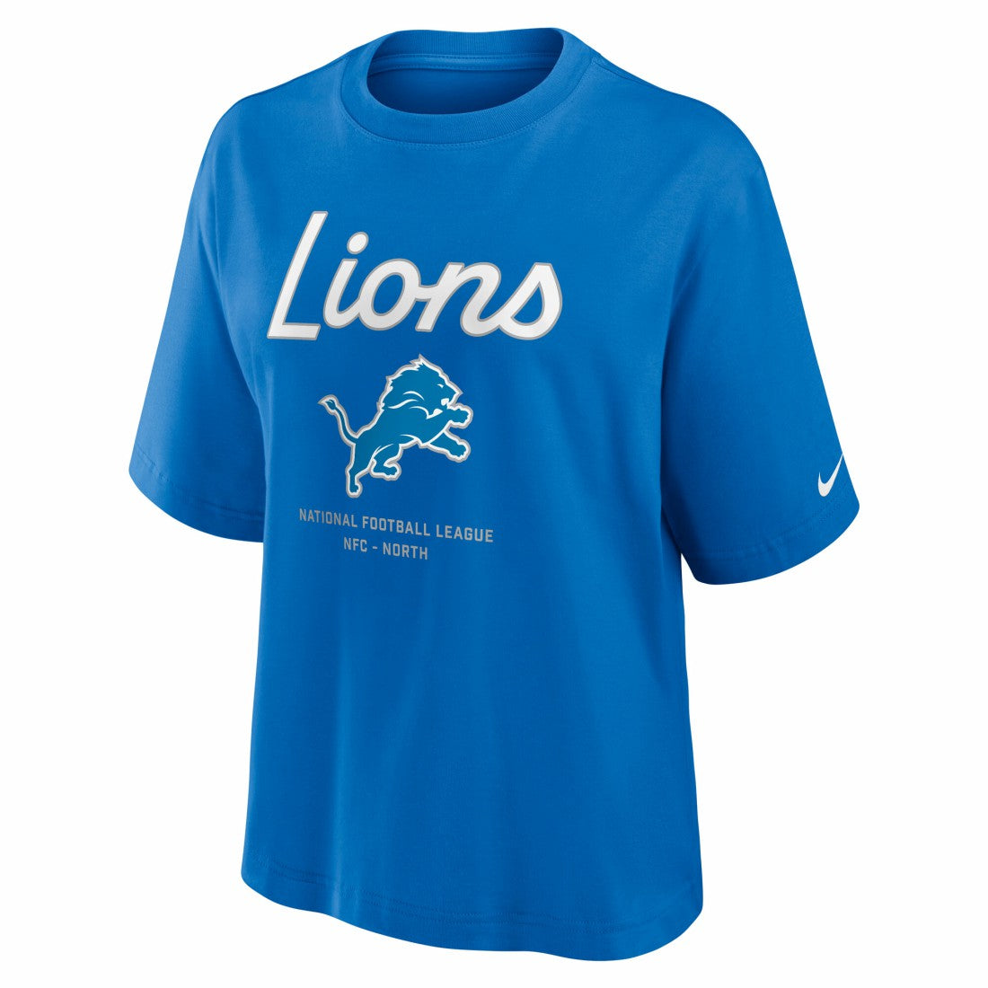Women's Essential Script Relaxed Boxy T-Shirt - Detroit Lions