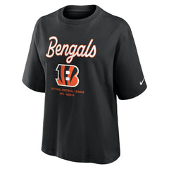 Women's Essential Script Relaxed Boxy T-Shirt - Cincinnati Bengals