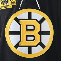 NHL Black Boston Bruins Fanatics 100th Anniversary Authentic Pro Jersey