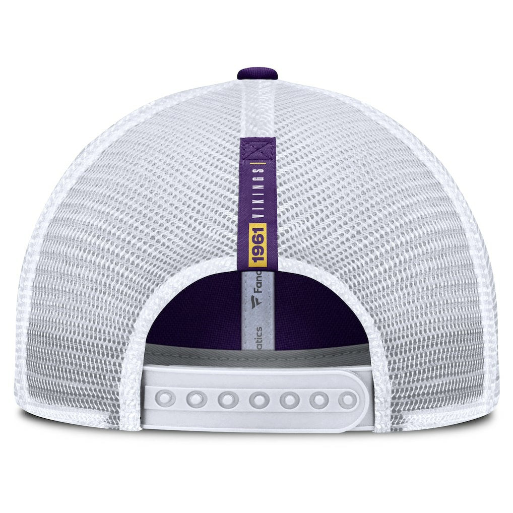 Reverse Trucker Adjustable Hat - Minnesota Vikings