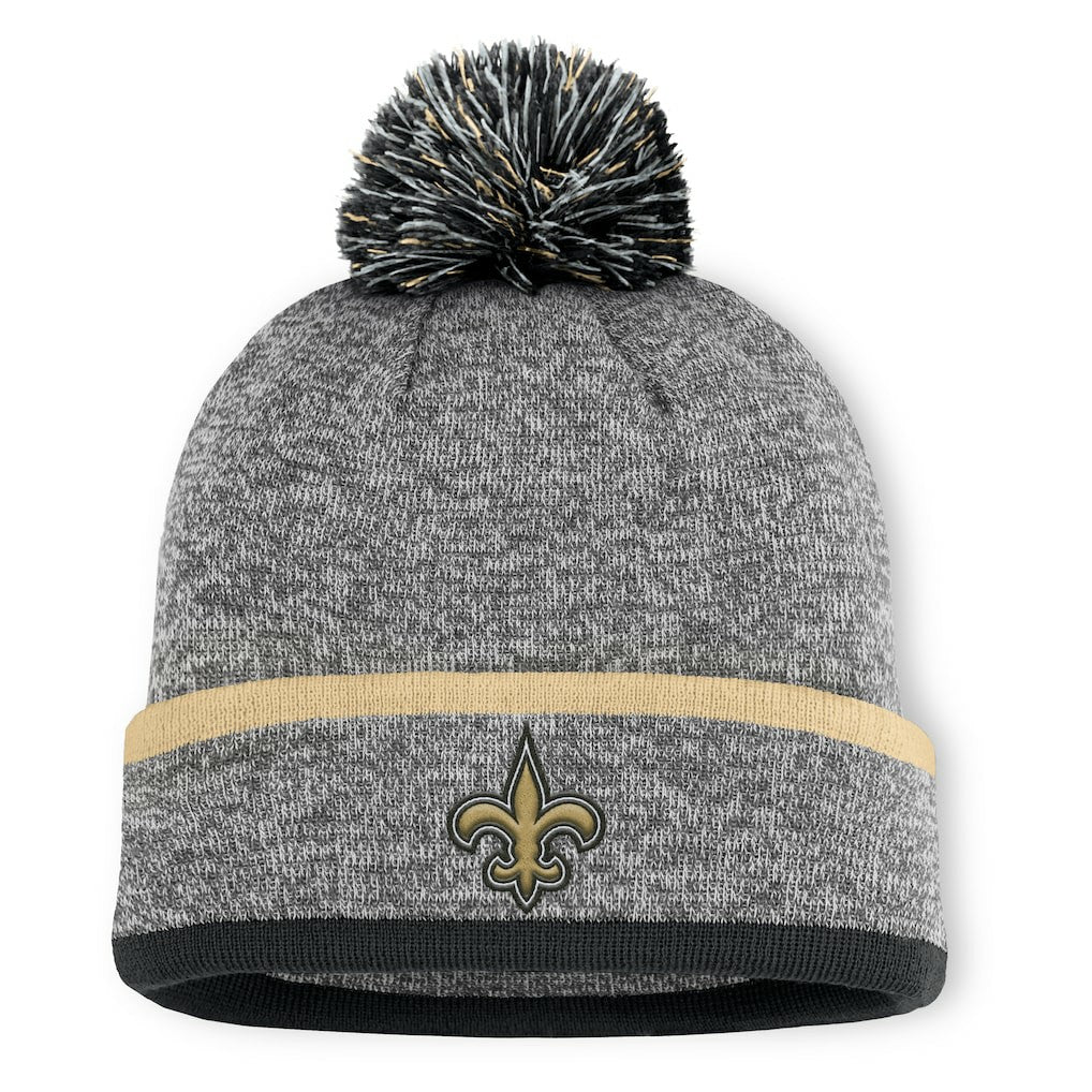 Motion Cuffed Knit Hat with Pom - New Orleans Saints