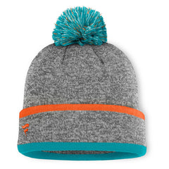 Motion Cuffed Knit Hat with Pom - Miami Dolphins