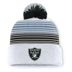 Ghost Cuffed Knit Hat with Pom - Las Vegas Raiders