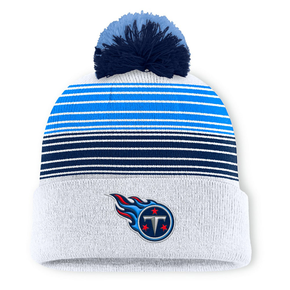 Ghost Cuffed Knit Hat with Pom - Tennessee Titans
