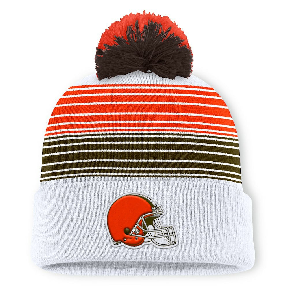 Ghost Cuffed Knit Hat with Pom - Cleveland Browns