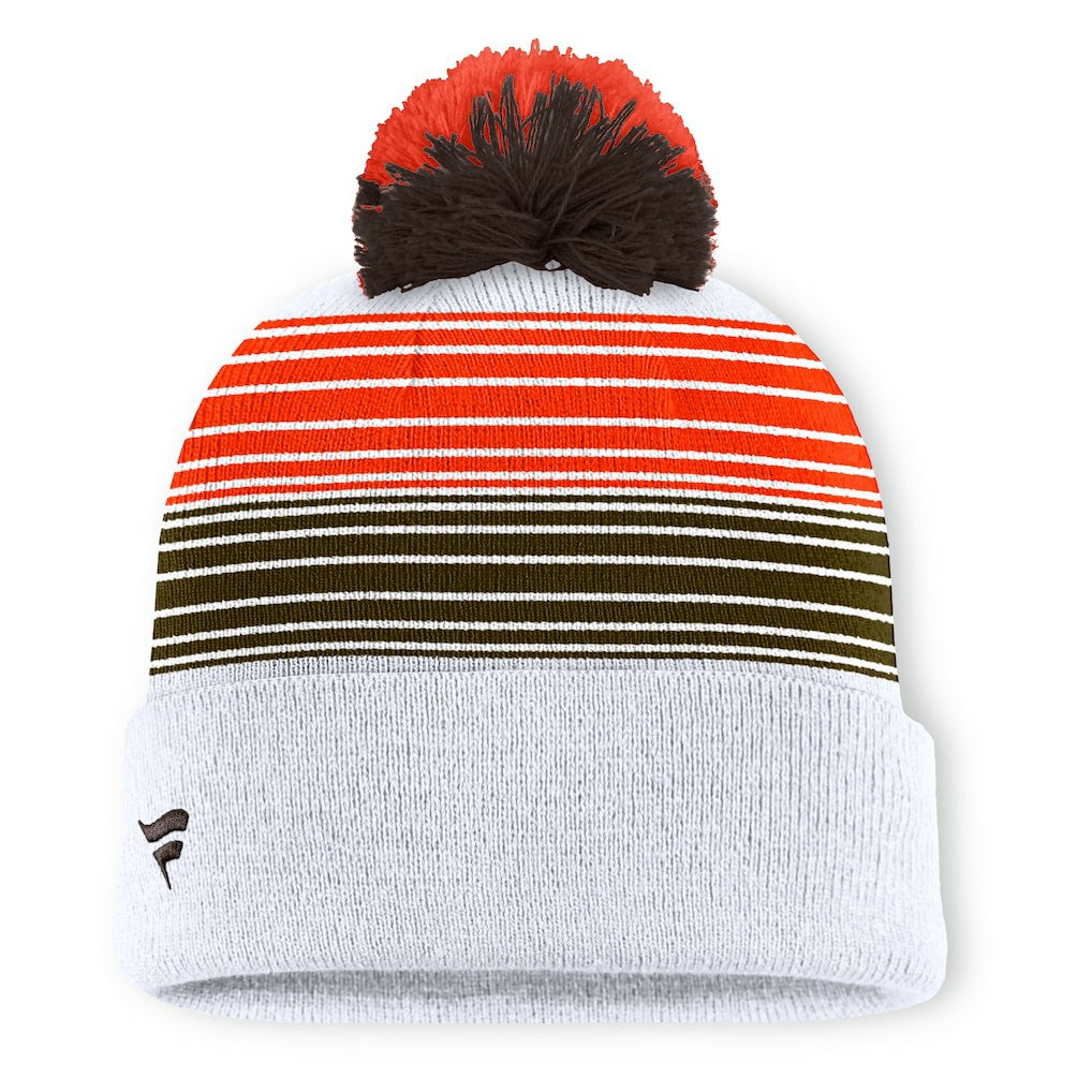 Ghost Cuffed Knit Hat with Pom - Cleveland Browns