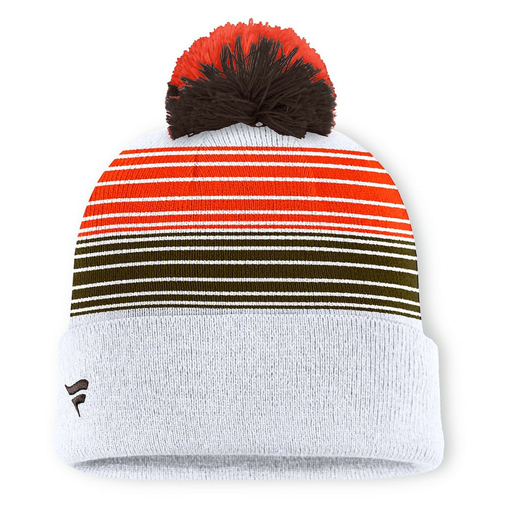 Ghost Cuffed Knit Hat with Pom - Cleveland Browns