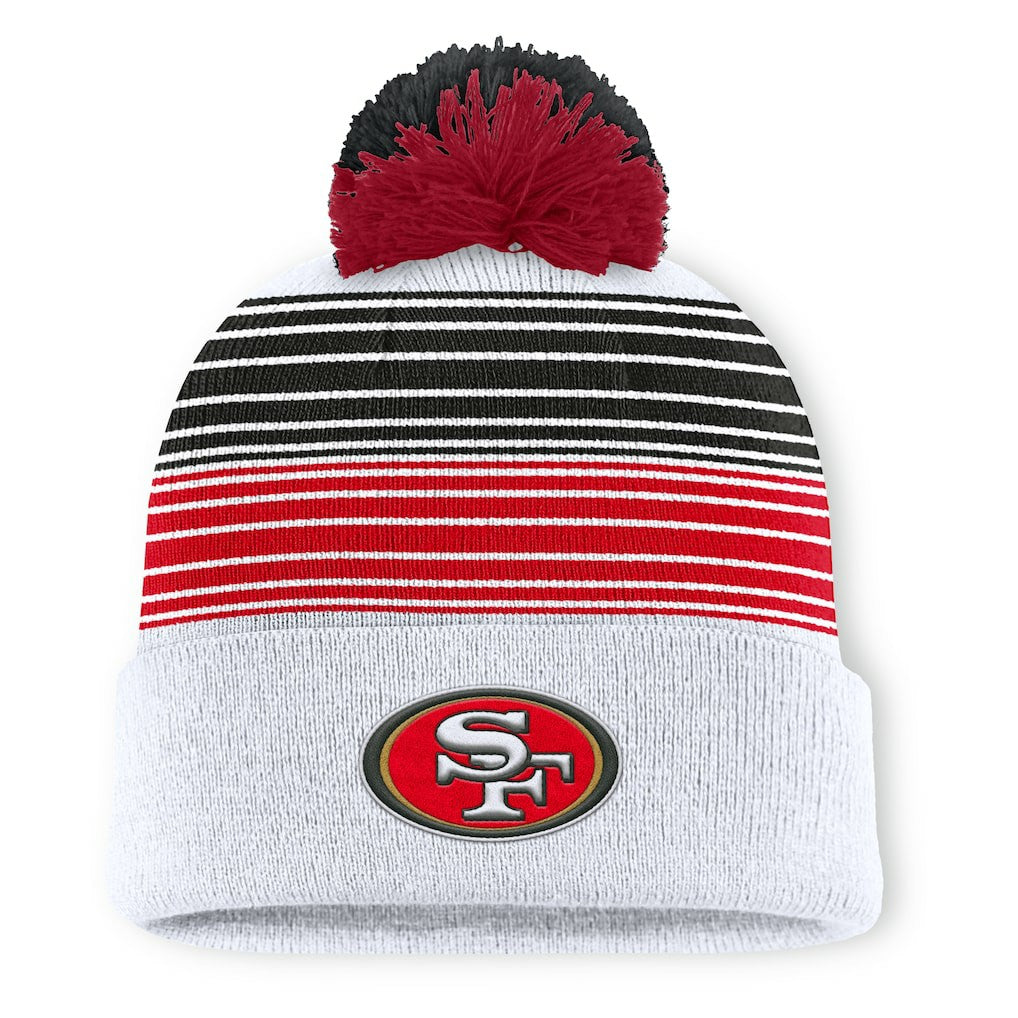 Ghost Cuffed Knit Hat with Pom - San Francisco 49ers