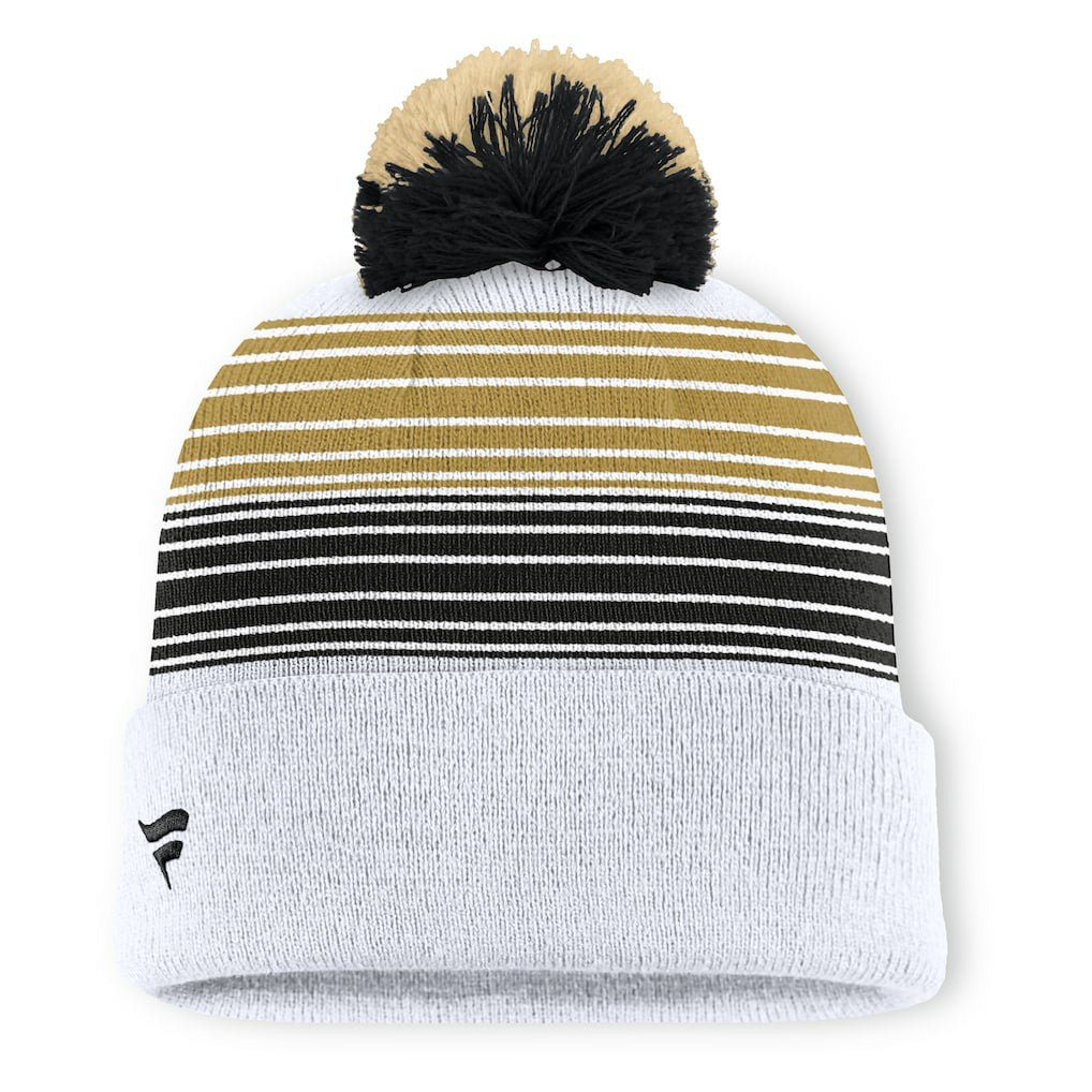 Ghost Cuffed Knit Hat with Pom - New Orleans Saints