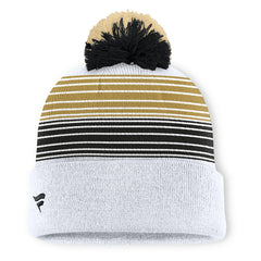 Ghost Cuffed Knit Hat with Pom - New Orleans Saints