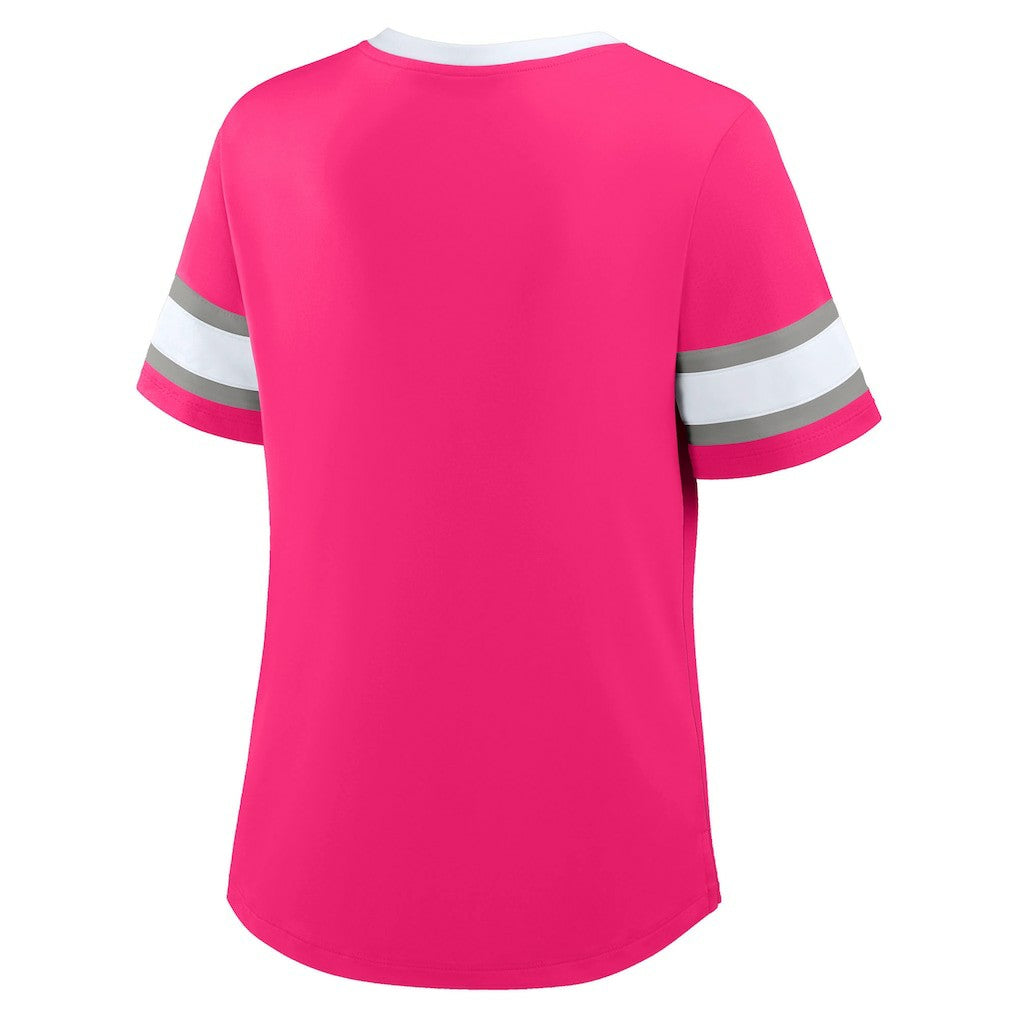 Women's Redzone Draw Play Athena Lace-Up T-Shirt - Dallas Cowboys