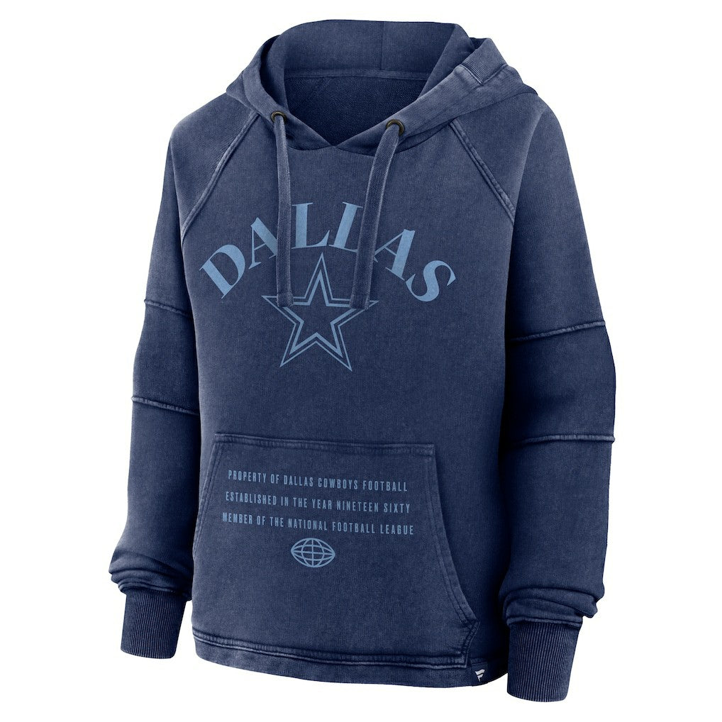 Women's Oversized Raglan Gridiron Hoodie - Dallas Cowboys