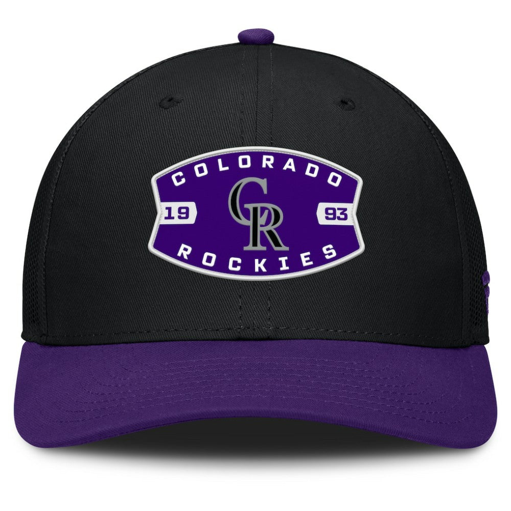 MLB Colorado Rockies Fanatics Cutoff Adjustable Trucker Hat