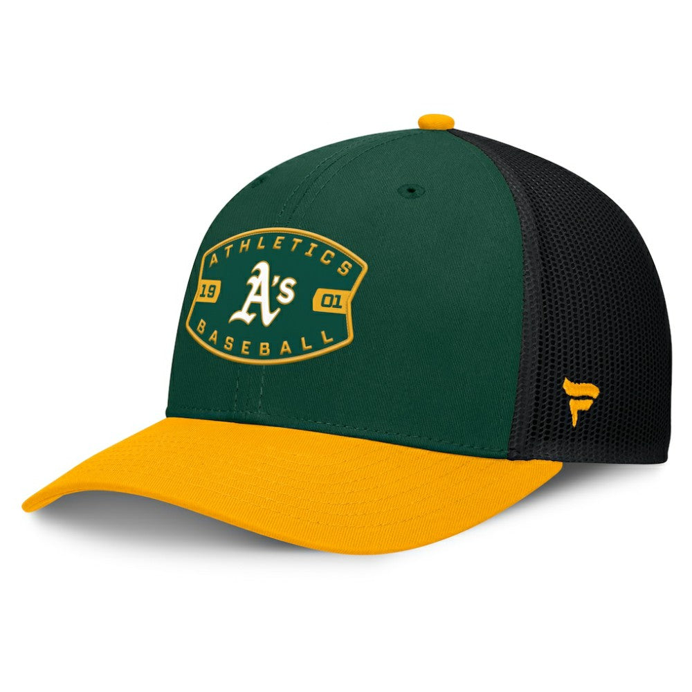 MLB Athletics Fanatics Cutoff Adjustable Trucker Hat