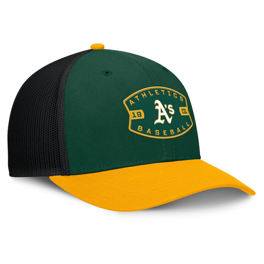 MLB Athletics Fanatics Cutoff Adjustable Trucker Hat