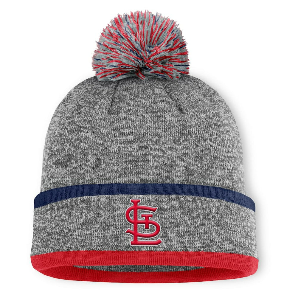 MLB St. Louis Cardinals Fanatics Backstop Cuffed Knit Hat with Pom