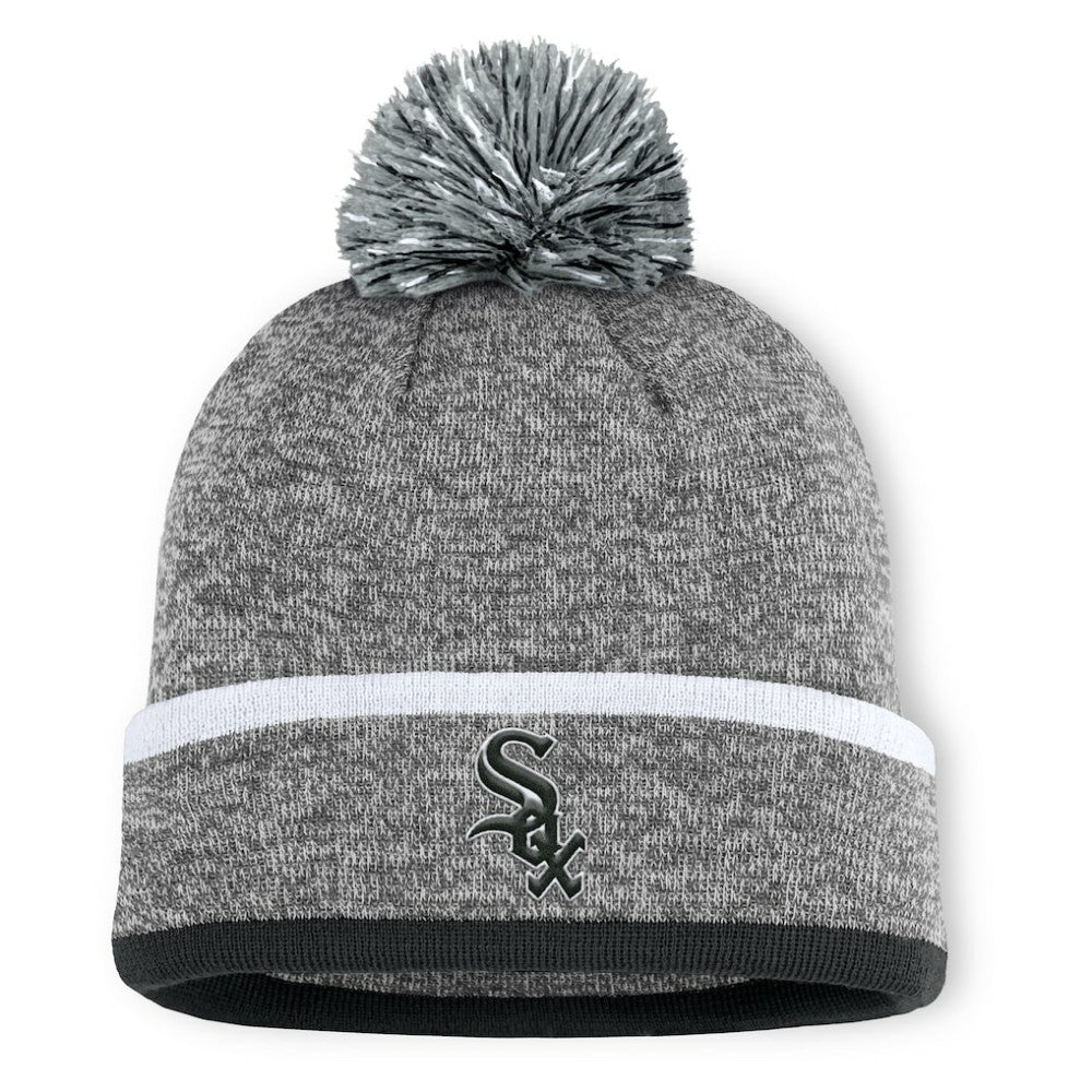 MLB Chicago White Sox Fanatics Backstop Cuffed Knit Hat with Pom