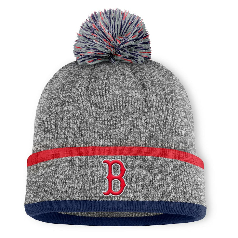 MLB Boston Red Sox Fanatics Backstop Cuffed Knit Hat with Pom