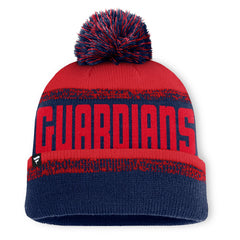 MLB Cleveland Guardians Fanatics No-Doubter Cuffed Knit Hat with Pom