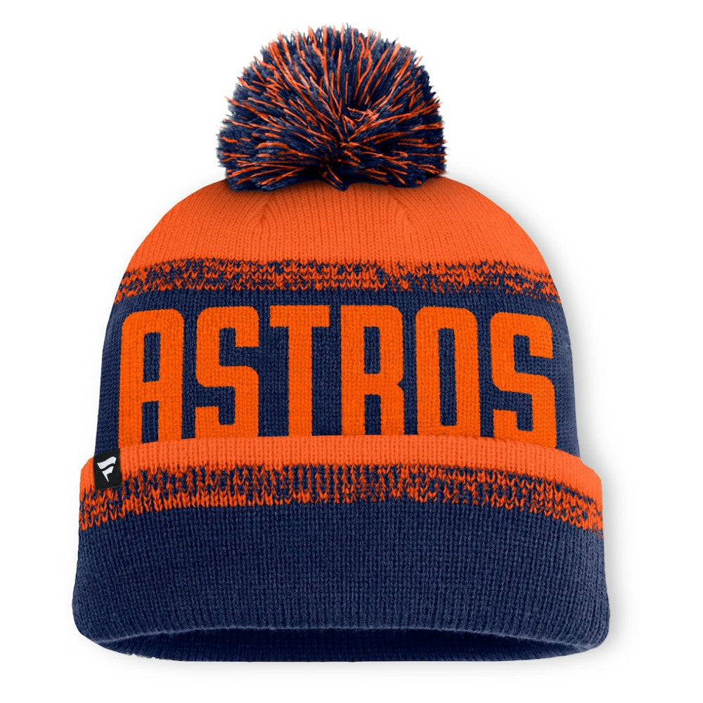 MLB Houston Astros Fanatics No-Doubter Cuffed Knit Hat with Pom