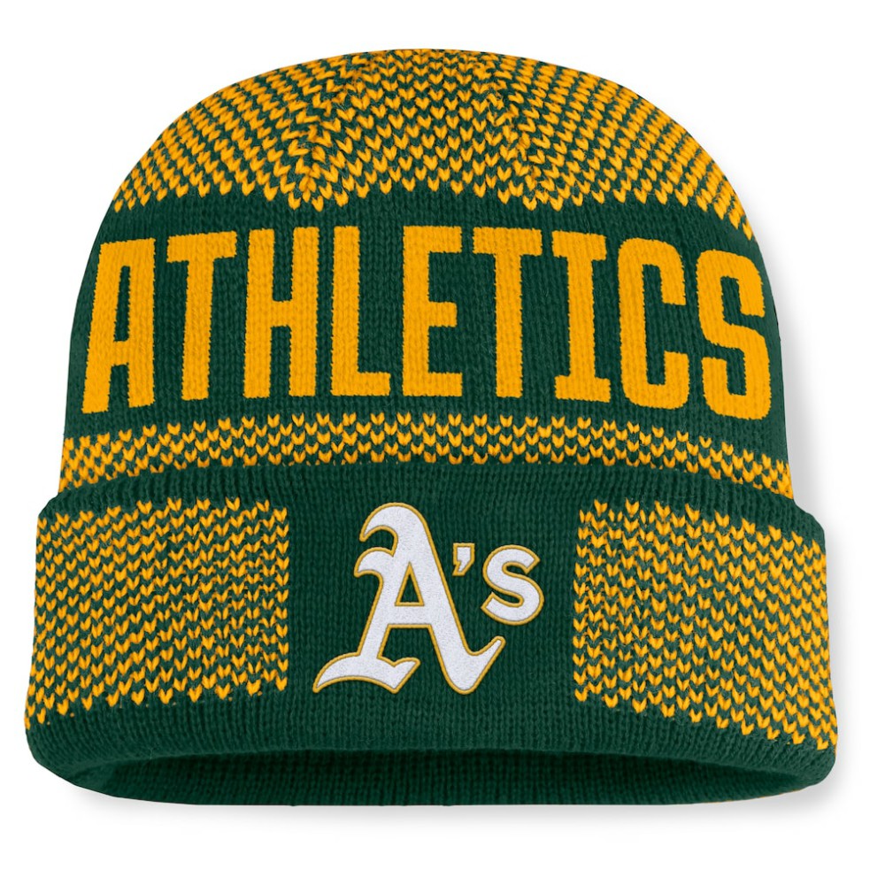 MLB Athletics Fanatics Rotation Cuffed Knit Hat