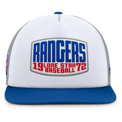MLB Texas Rangers Fanatics Cranked Foam Front Patch Trucker Adjustable Hat