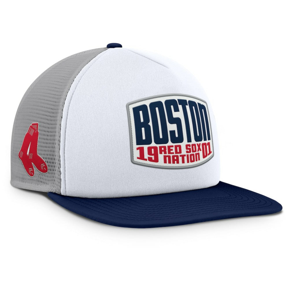 MLB Boston Red Sox Fanatics Cranked Foam Front Patch Trucker Adjustable Hat