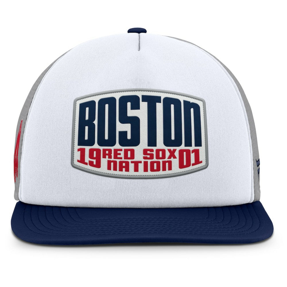 MLB Boston Red Sox Fanatics Cranked Foam Front Patch Trucker Adjustable Hat