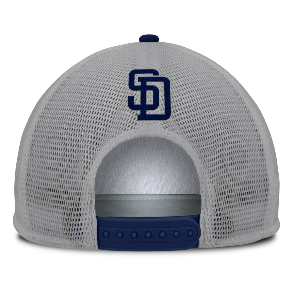 MLB San Diego Padres Fanatics Cranked Foam Front Patch Trucker Adjustable Hat