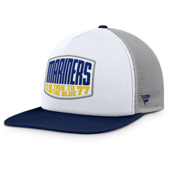 MLB Seattle Mariners Fanatics Cranked Foam Front Patch Trucker Adjustable Hat