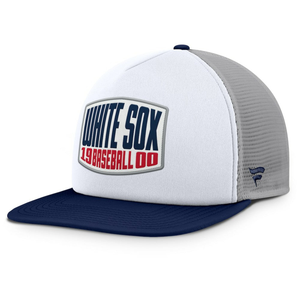 MLB Chicago White Sox Fanatics Cranked Foam Front Patch Trucker Adjustable Hat