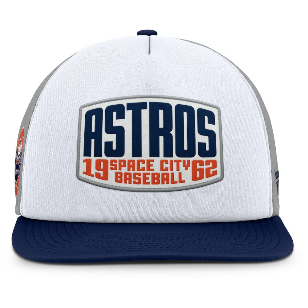 MLB Houston Astros Fanatics Cranked Foam Front Patch Trucker Adjustable Hat