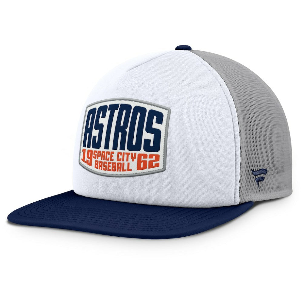 MLB Houston Astros Fanatics Cranked Foam Front Patch Trucker Adjustable Hat