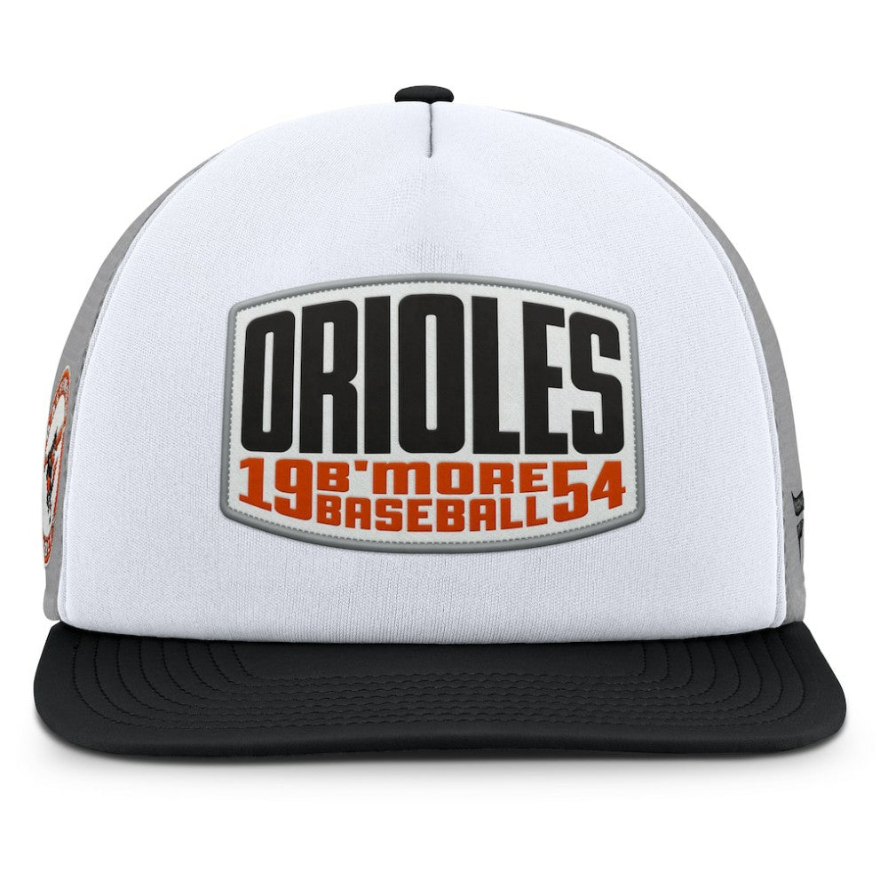 MLB Baltimore Orioles Fanatics Cranked Foam Front Patch Trucker Adjustable Hat