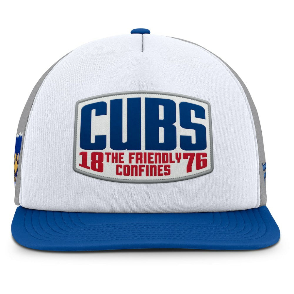 MLB Chicago Cubs Fanatics Cranked Foam Front Patch Trucker Adjustable Hat