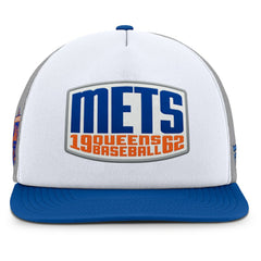 MLB New York Mets Fanatics Cranked Foam Front Patch Trucker Adjustable Hat