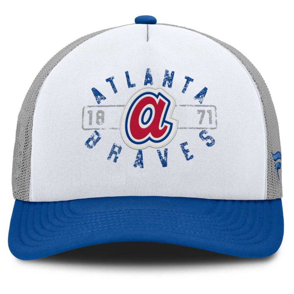 MLB Atlanta Braves Fanatics Designated A-Frame Foam Front Trucker Adjustable Hat
