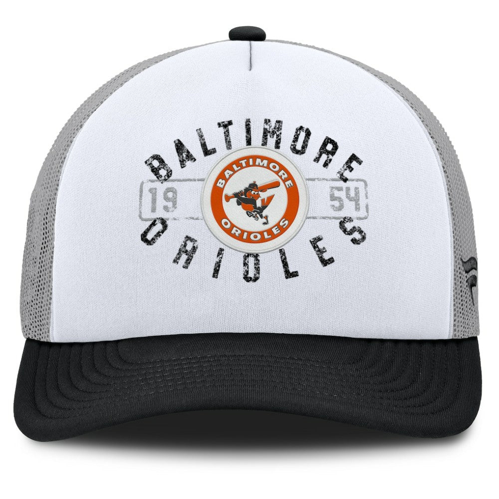 MLB Baltimore Orioles Fanatics Designated A-Frame Foam Front Trucker Adjustable Hat