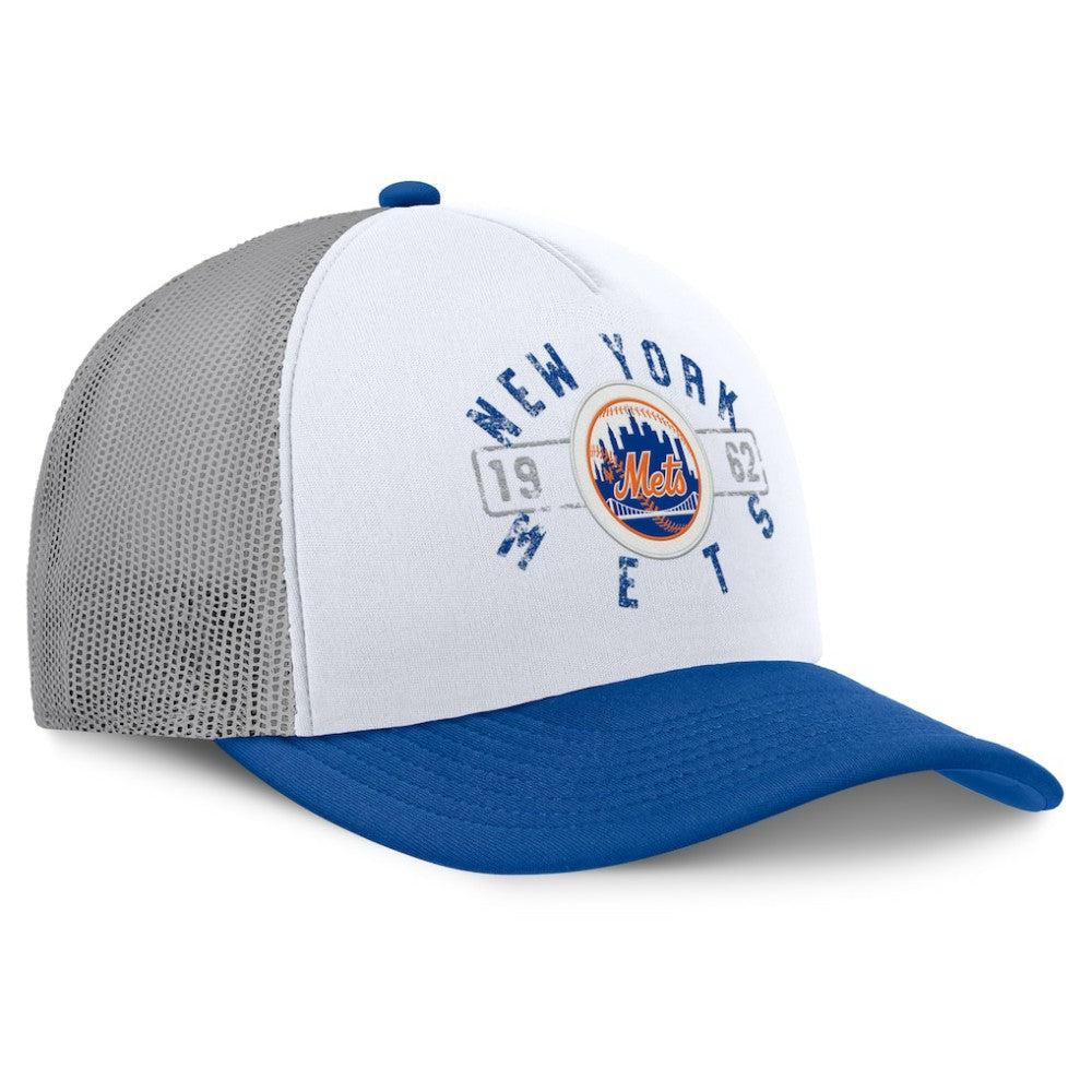 MLB New York Mets Fanatics Designated A-Frame Foam Front Trucker Adjustable Hat