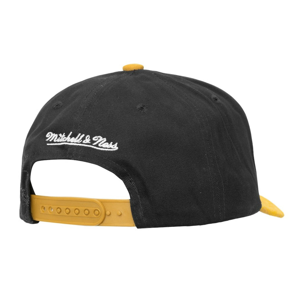 NHL Black/Gold Boston Bruins Mitchell & Ness May Flowers Pro Crown Adjustable Hat