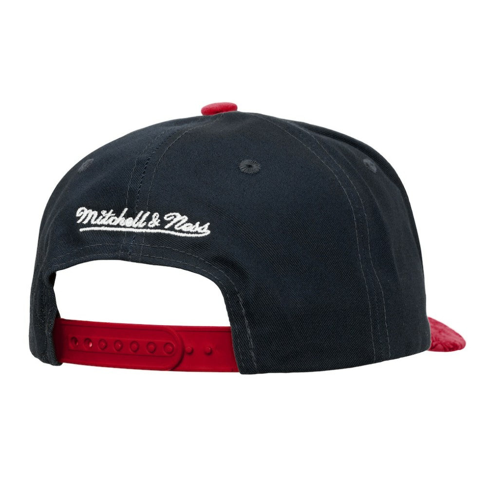 NHL Black/Red New Jersey Devils Mitchell & Ness May Flowers Pro Crown Adjustable Hat