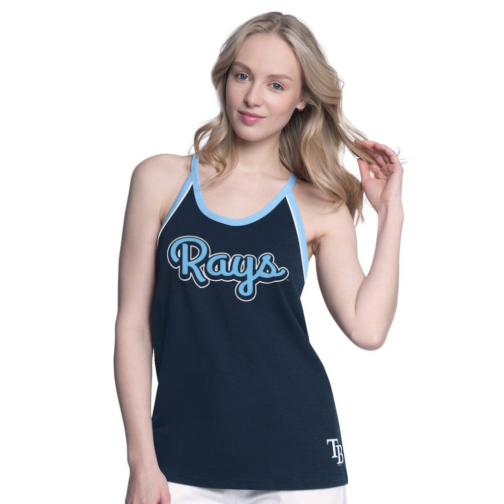 MLB Tampa Bay Rays G-III 4Her by Carl Banks Women's Curveball Racerback Tank Top