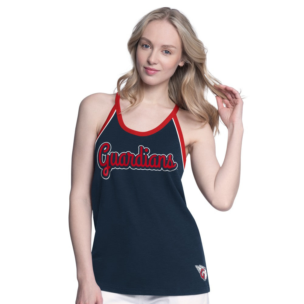 MLB Cleveland Guardians G-III 4Her by Carl Banks Women's Curveball Racerback Tank Top