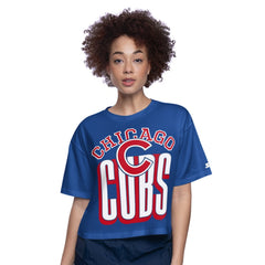 MLB Chicago Cubs Starter Women's Play the Ball Boxy Cropped T-Shirt