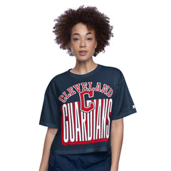 MLB Cleveland Guardians Starter Women's Play the Ball Boxy Cropped T-Shirt