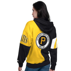 MLB Pittsburgh Pirates Starter Women's Curve Ball Full Zip Hoodie Sweatshirt