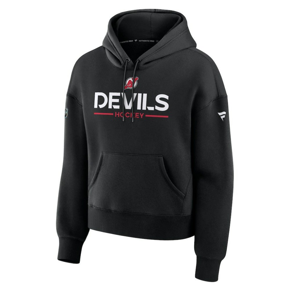 NHL Black New Jersey Devils Fanatics Women's Authentic Pro Primary Pullover Hoodie